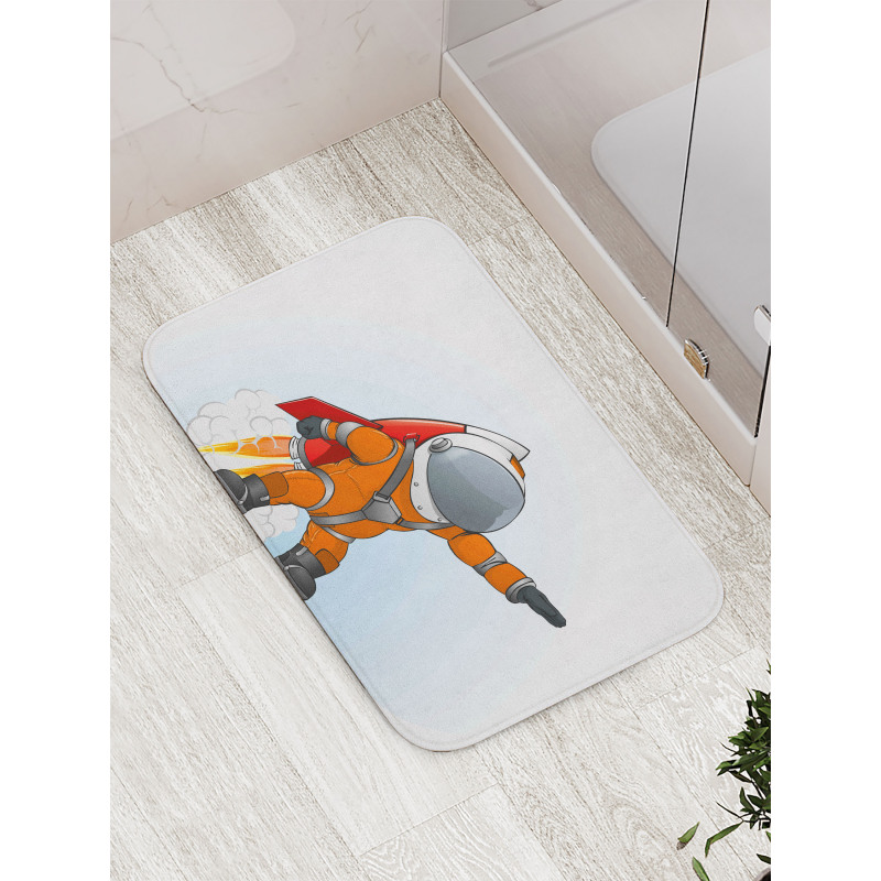 Astronaut Galaxy Journey Bath Mat