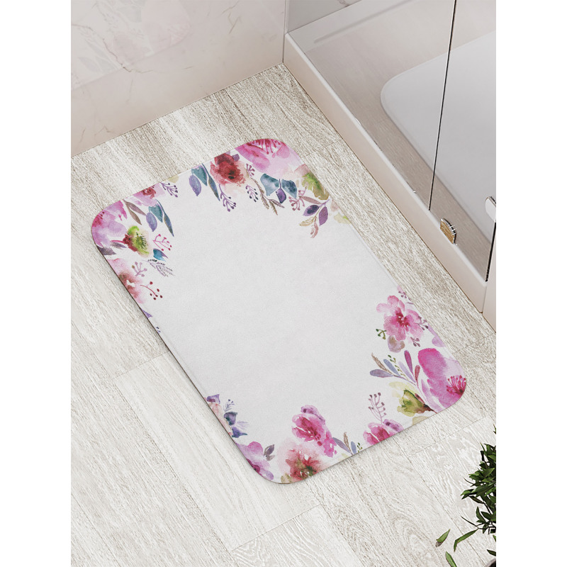 Romantic Blossom Flowers Bath Mat