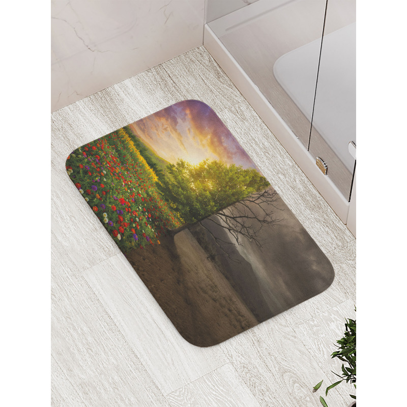 Life and Death Theme Bath Mat