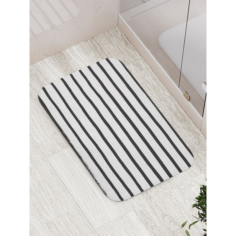 Minimalist Paintbrush Bath Mat