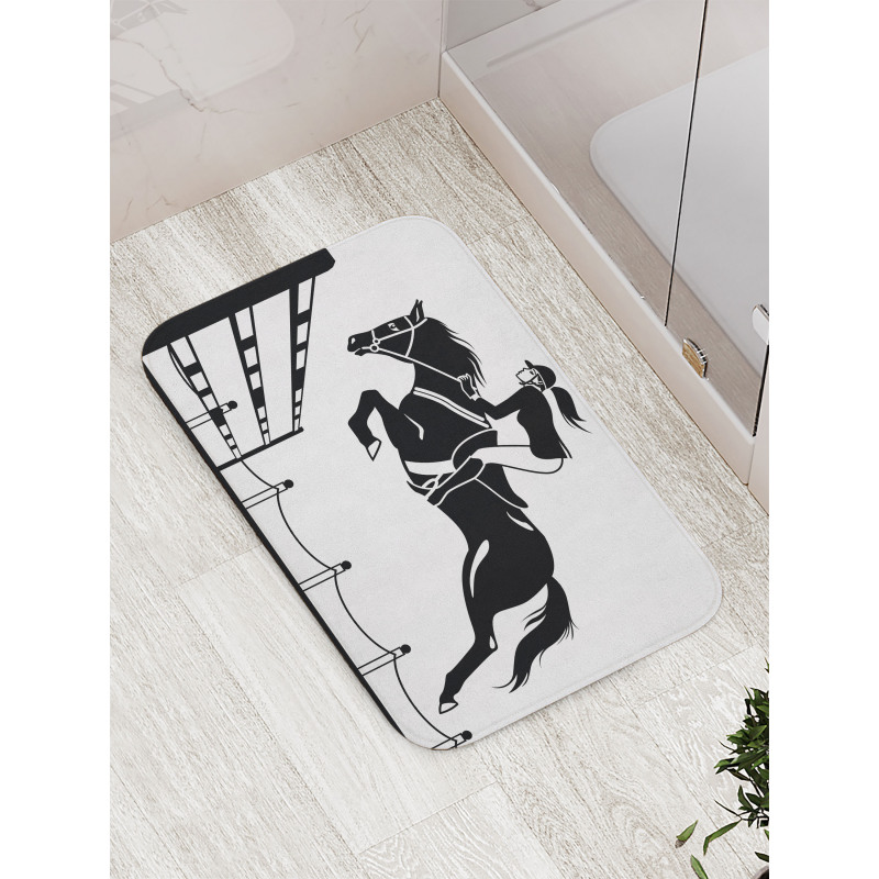 Jockey Girl Jumping Bath Mat