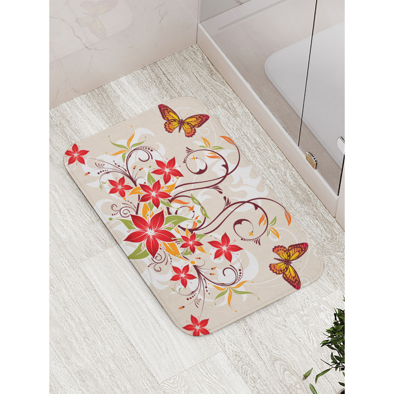 Blossoms Bouquet Botany Bath Mat