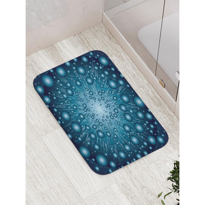 Futuristic Galaxy Energy Bath Mat