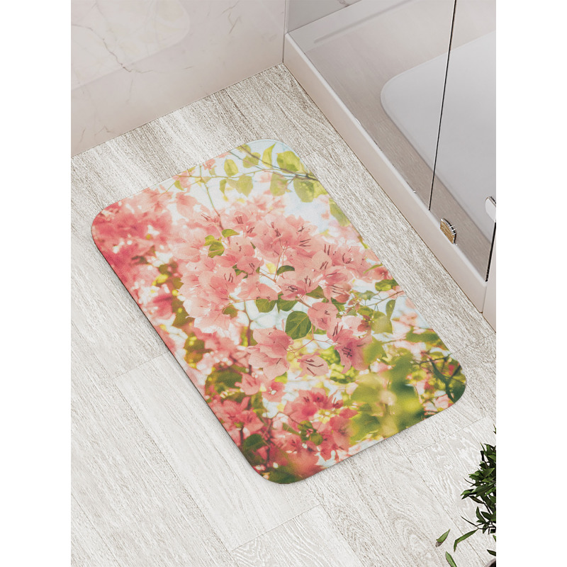 Sunny Summer Blossoms Bath Mat