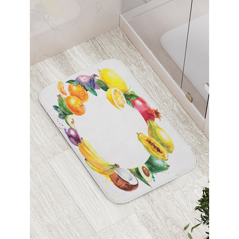 Nature Food Vegetables Bath Mat