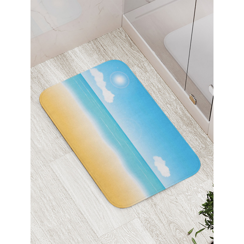 Relaxing Sunny Seaside Bath Mat