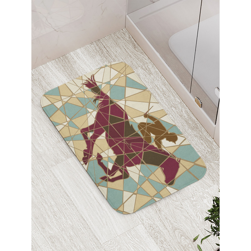 Stable Jockey Silhouette Bath Mat