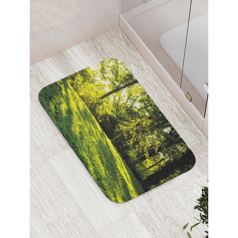 Rising Sun Beams Forest Bath Mat