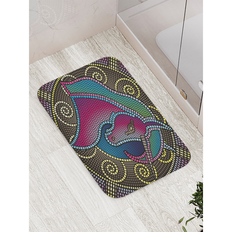 Mosaic Unicorn Bath Mat