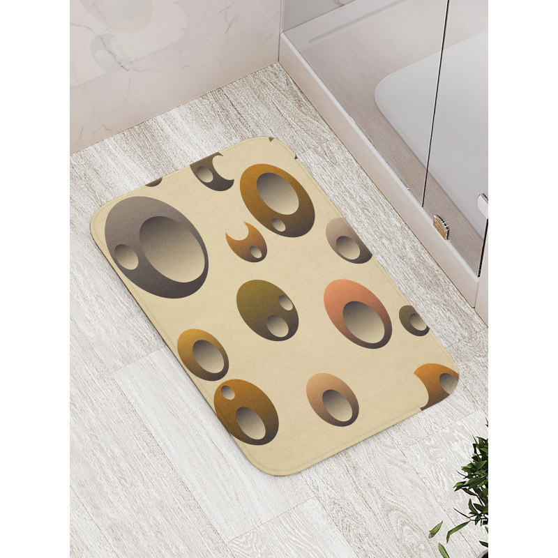 Funky Bubbles Round Bath Mat