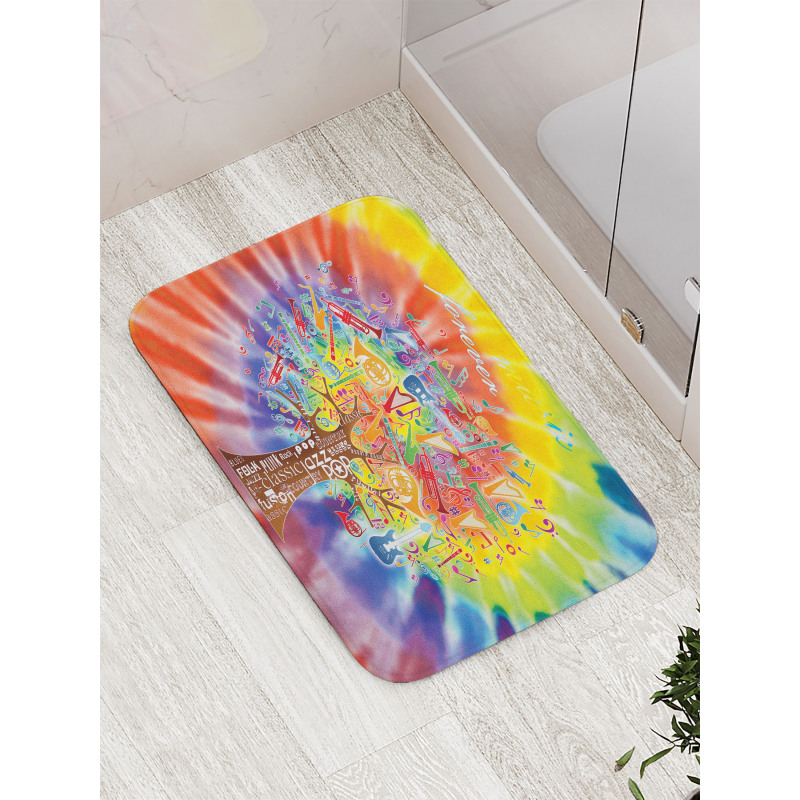 Music Tree Instruments Bath Mat