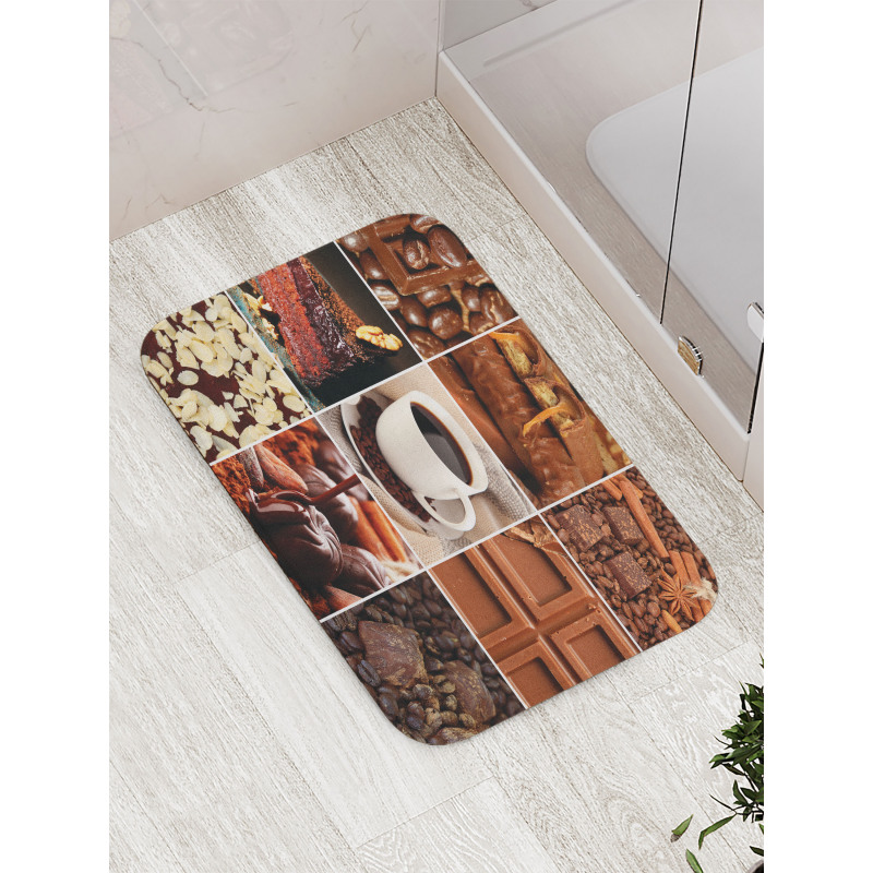 Coffee Chocolate Cocoa Bath Mat