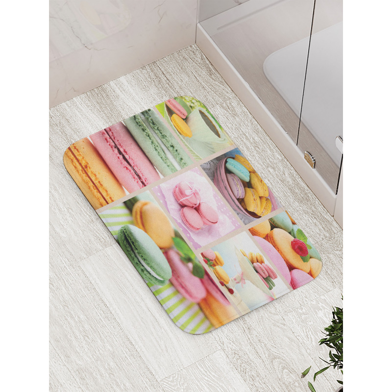 French Macaroon Coffee Bath Mat