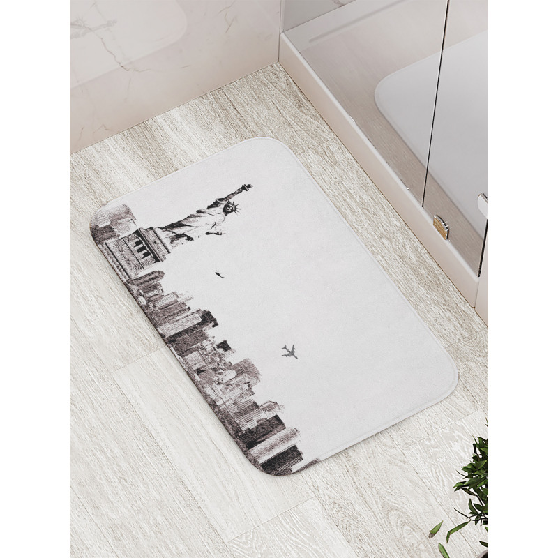 Cityscape of New York Bath Mat