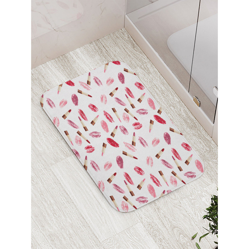 Lipstick Kiss Makeup Bath Mat