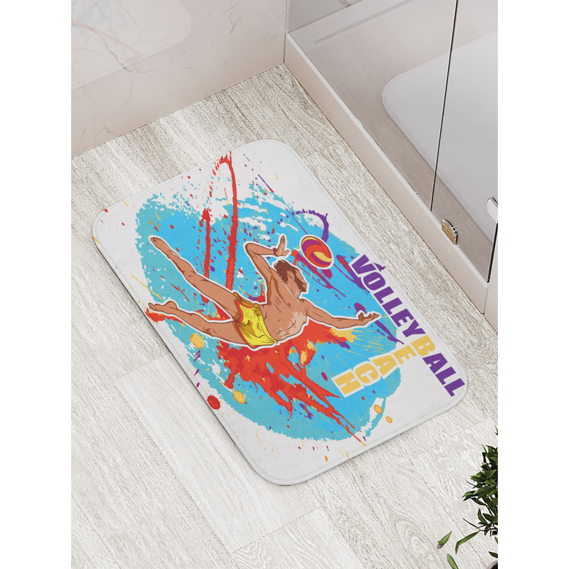 Ball in Beach Bath Mat