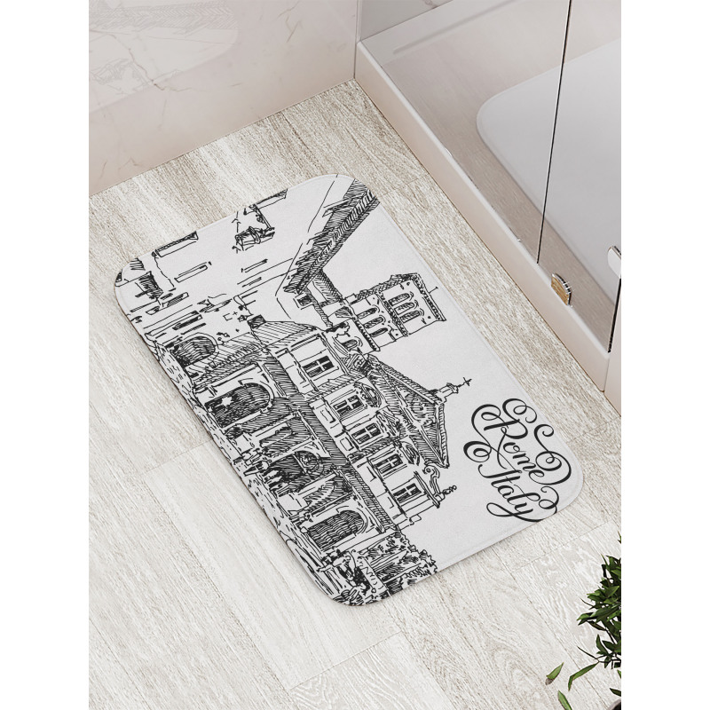 Scenery of Rome Bath Mat