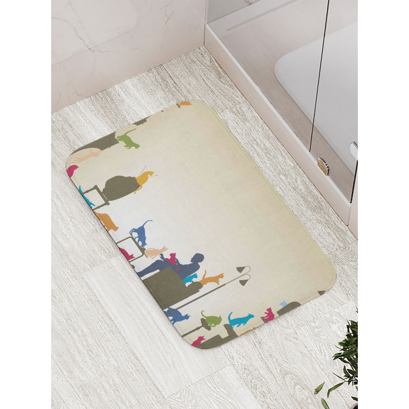 Crazy Cat Lady Home Bath Mat