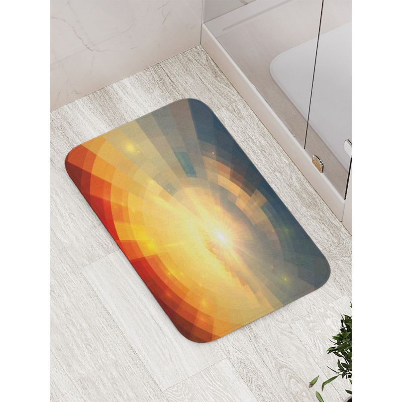 Sunbeams in Clear Sky Bath Mat