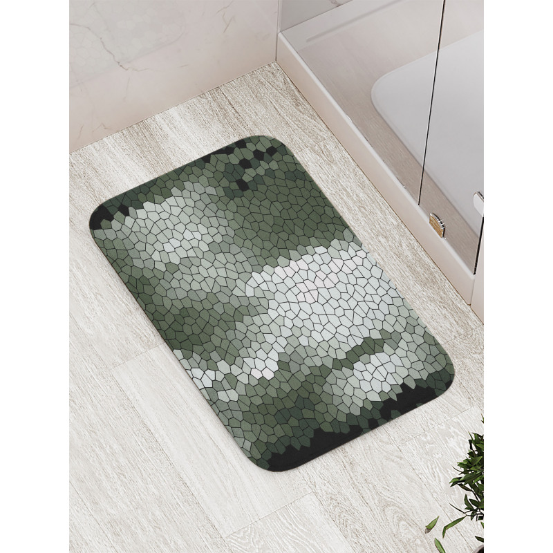 Mosaic Pixelated Art Bath Mat