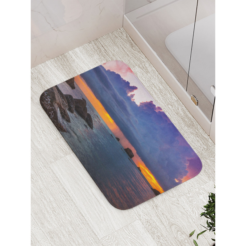 Tropic Seashore Sunset Bath Mat