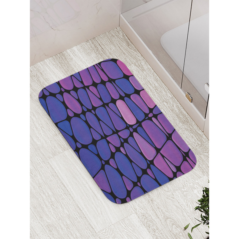 Stained Graphic Drops Bath Mat