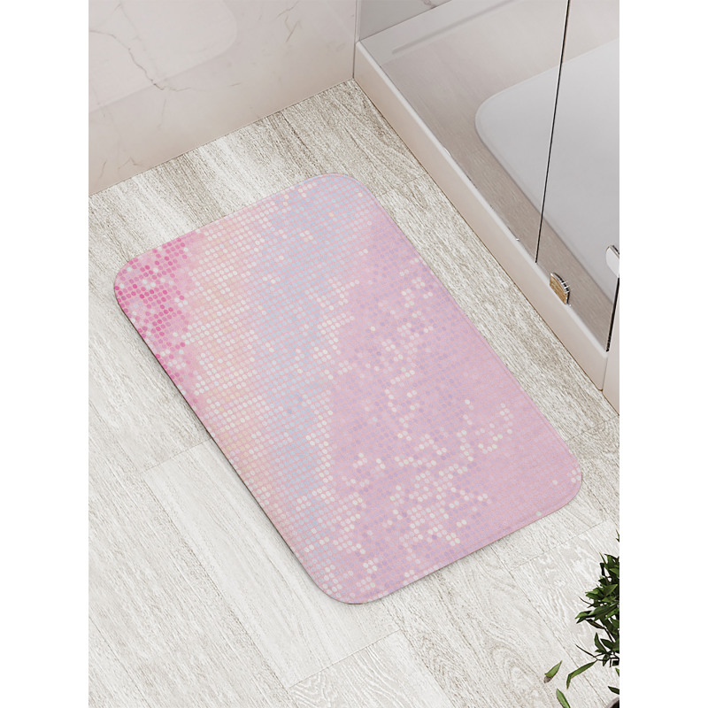 Abstract Disco Ball Pattern Bath Mat