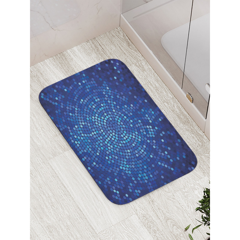 Spiral Mosaic Dots Bath Mat