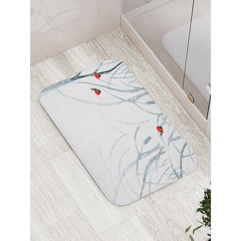 Woods Bullfinches Bath Mat