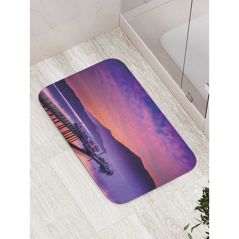 Lake in Nantou Taiwan Bath Mat