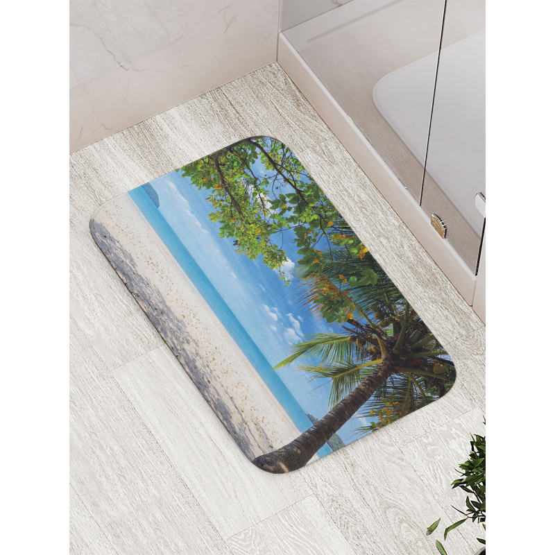 Tropical Beach Ocean Bath Mat