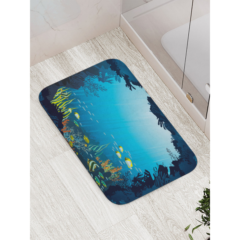 Tropical Fishes and Reefs Bath Mat