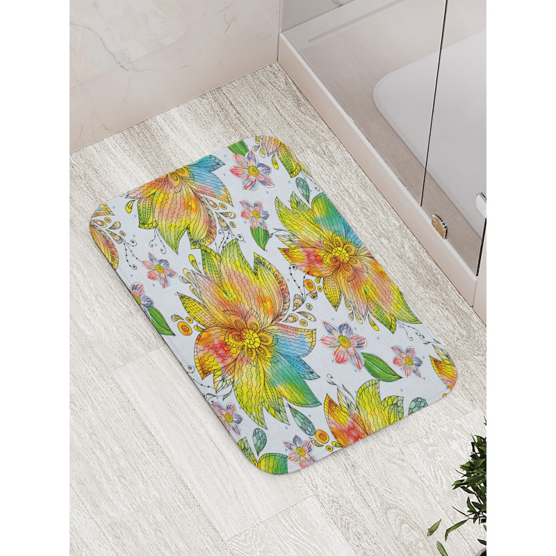 Macro Flower Petals Art Bath Mat