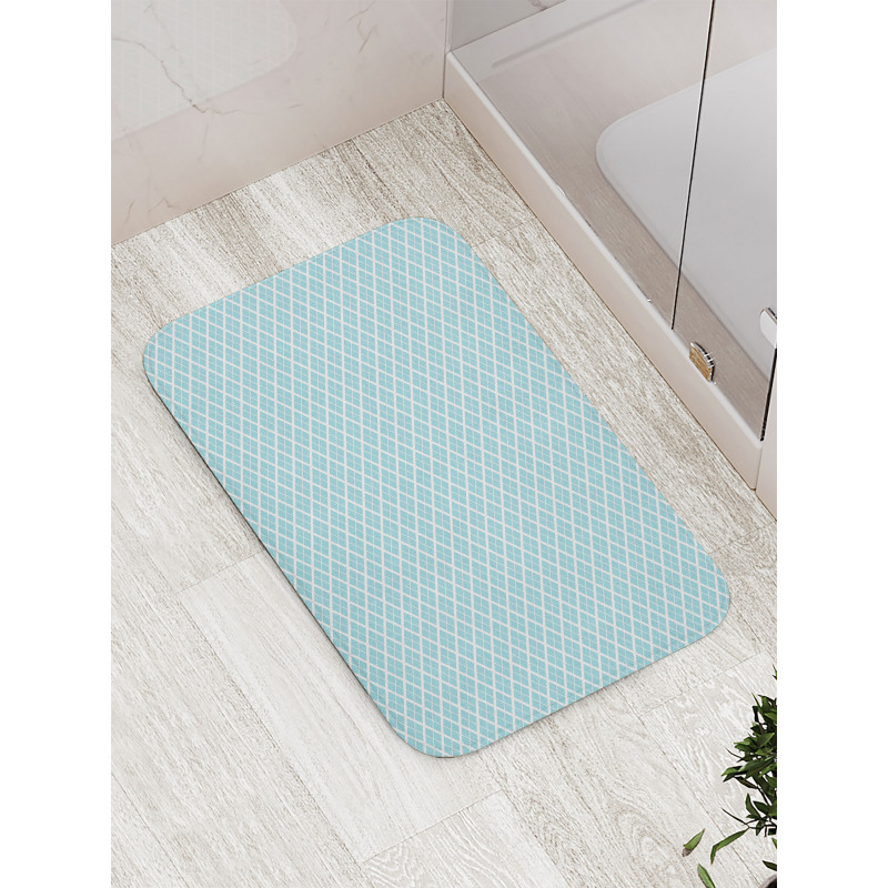 Swirled Waves Ocean Theme Bath Mat