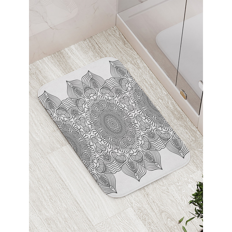 Folk Pattern Moroccan Bath Mat