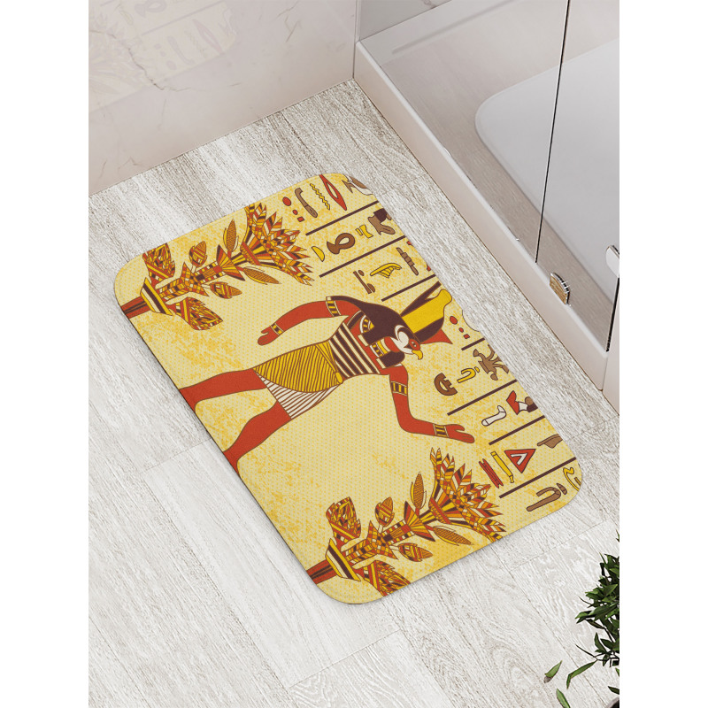 Egyptian Hieroglyph Myth Bath Mat