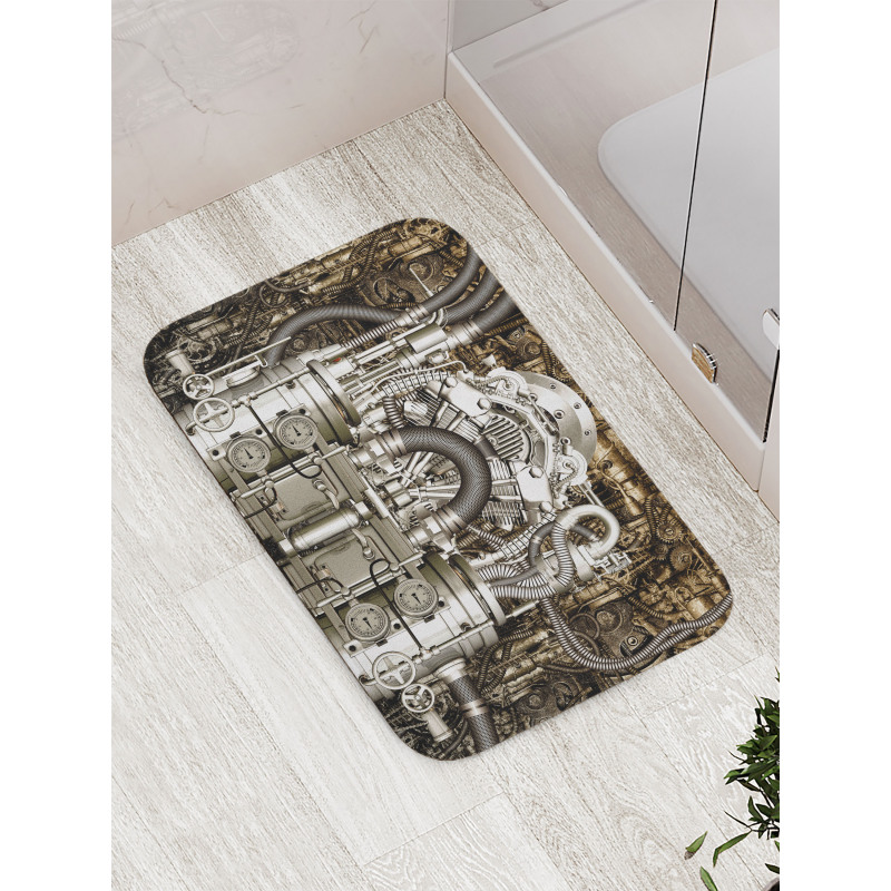 Bike Engine Cars Photo Bath Mat