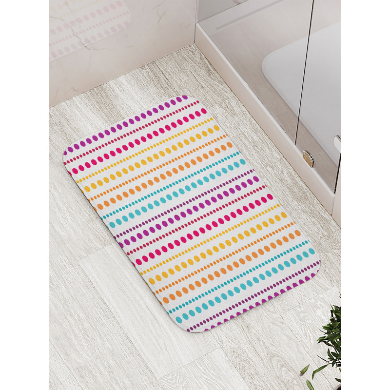 Half Toned Polka Dots Bath Mat