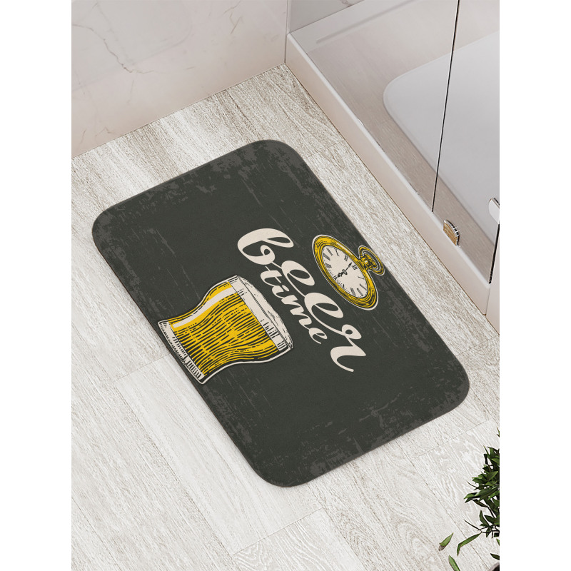 Beer Time and Old Watch Bath Mat