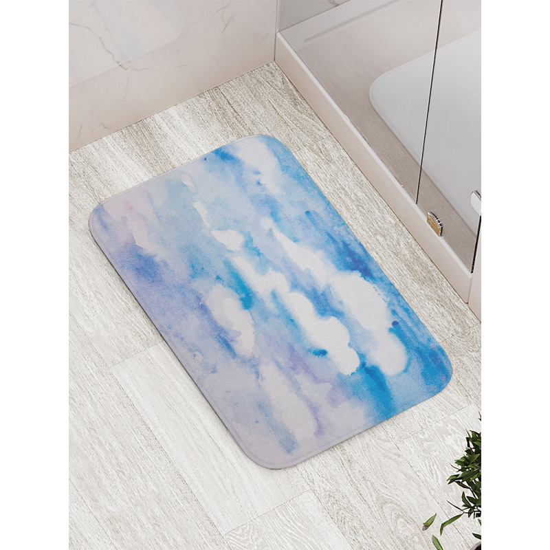 Cloudy Sky Hazy Serene Bath Mat