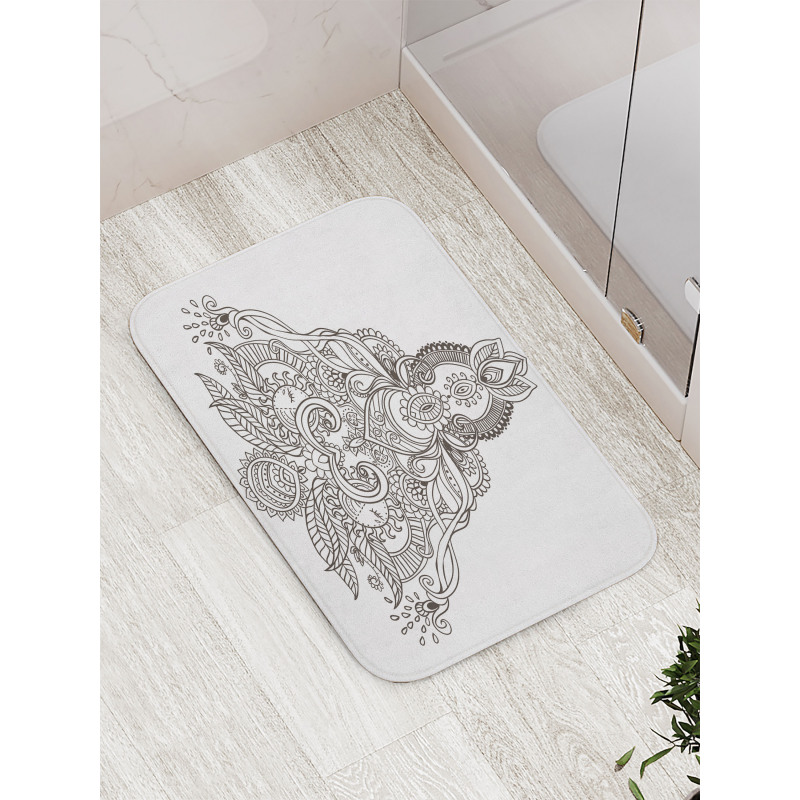 Lotus Sun Art Design Bath Mat