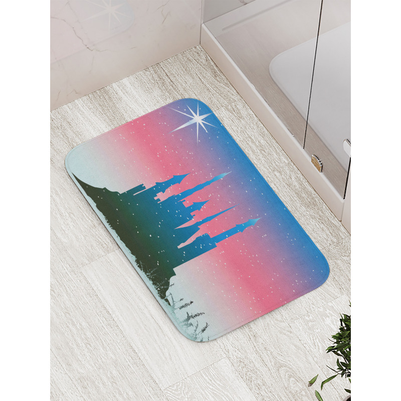 Medieval Castle Stars Bath Mat