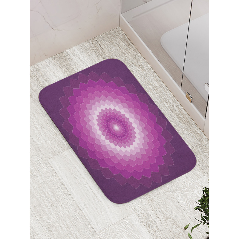 Optical Carnation Bath Mat