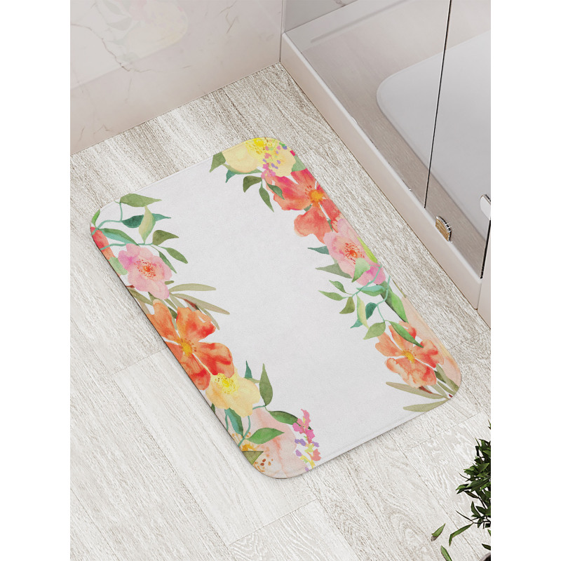 Soft Flower Petals Bath Mat