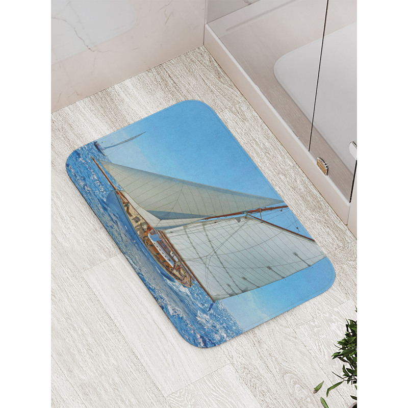 Sailboat Regatta Race Bath Mat