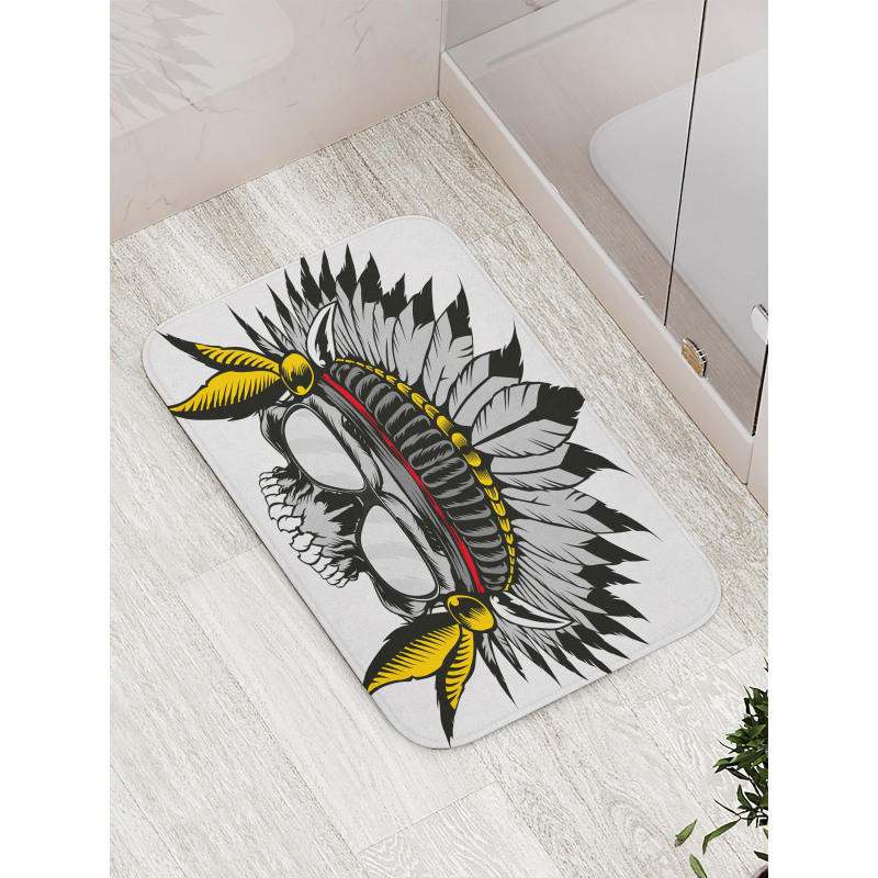 Tribe Leader Feather Head Bath Mat