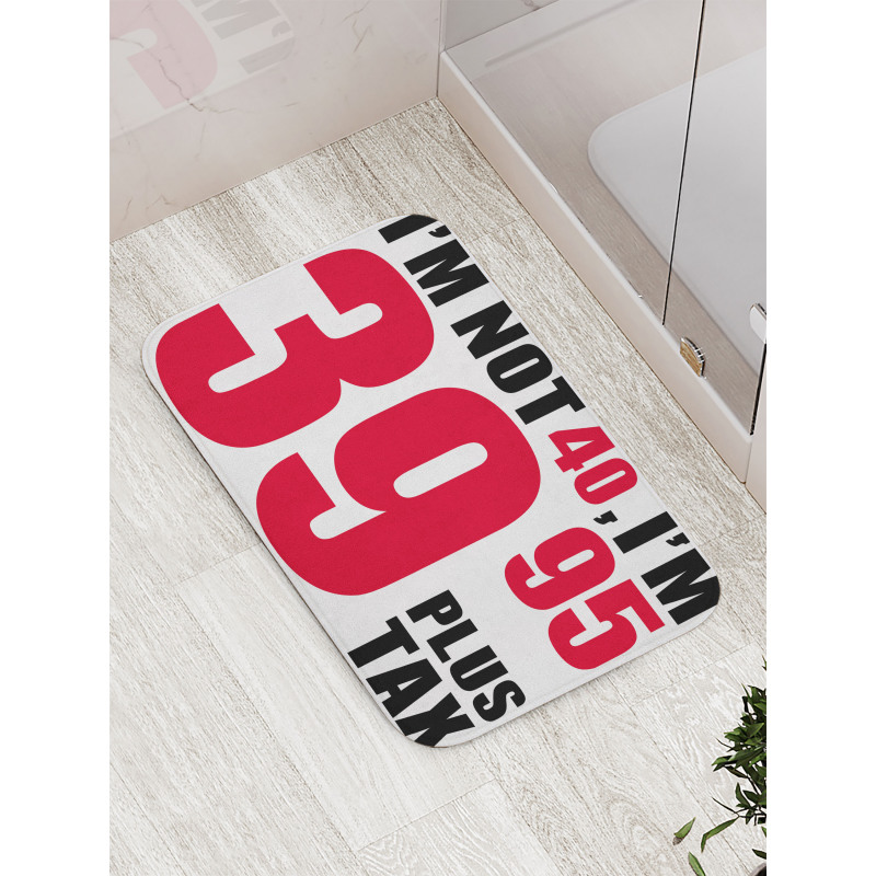 Humorous Funny Slogan Bath Mat