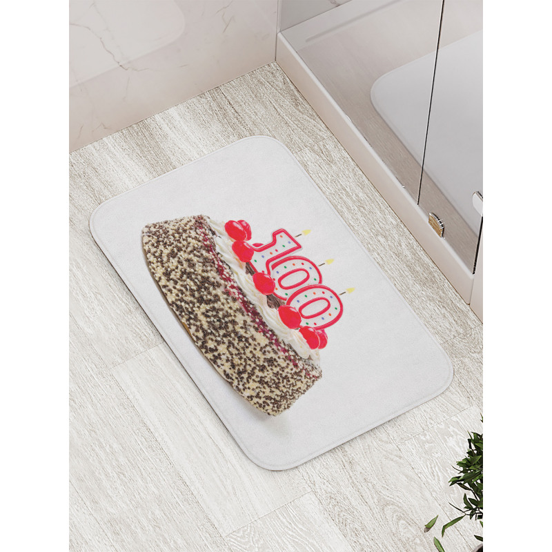 Cake and Candles Bath Mat