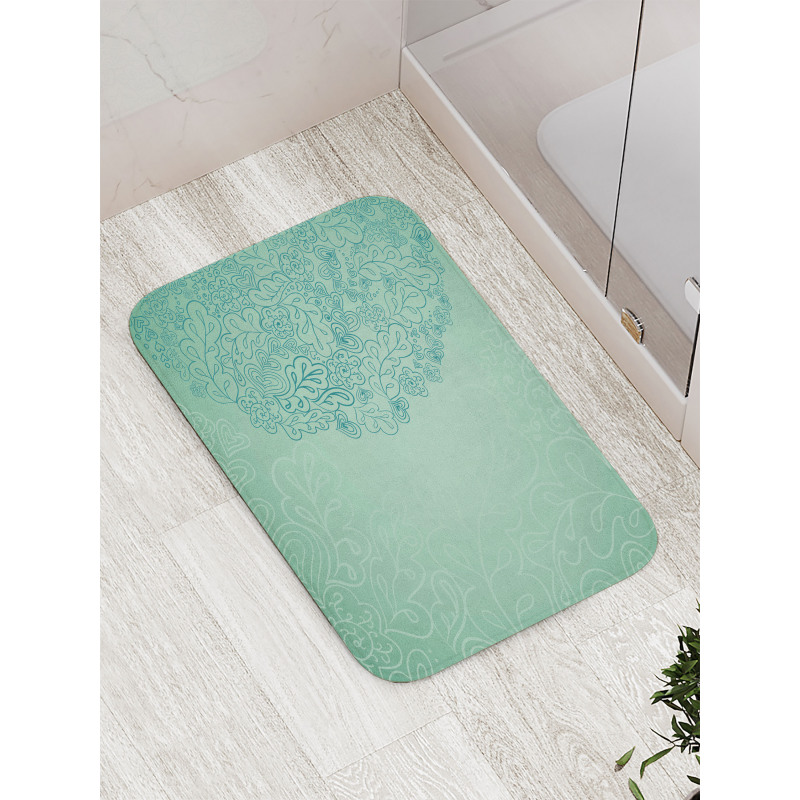 Mixed Leaves Botanical Bath Mat