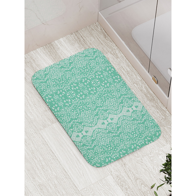 Retro Lace Pattern Bath Mat